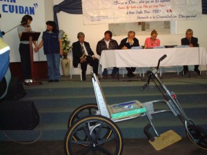 Presentation of the trike at WFTW opening ceremony