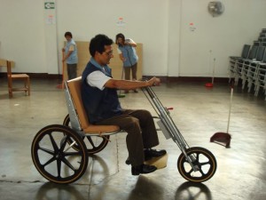 Trike testing by a potential user